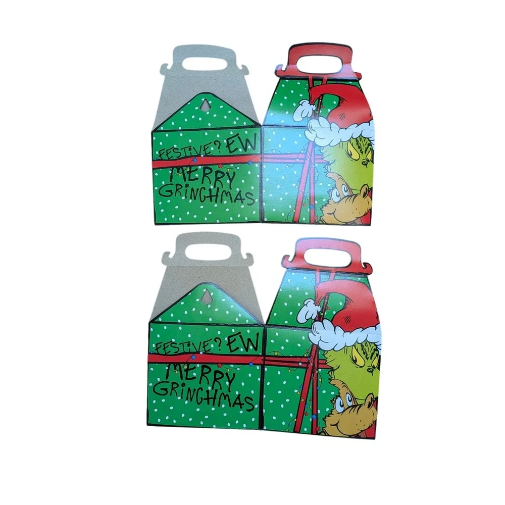 The‎ Grinch McDonald's Christmas Gift Happy Meal Boxes Set of 2 Empty